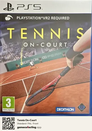 Tennis On-Court PlayStation 5, PAL box front