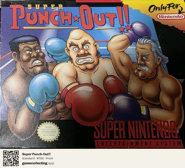 Super Punch-Out!! Super Nintendo Entertainment System, NTSC box front