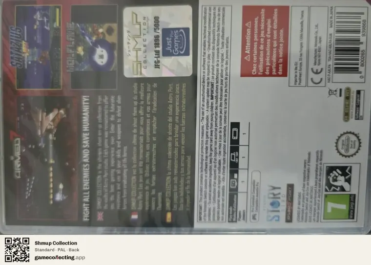 Shmup Collection Nintendo Switch, PAL box back