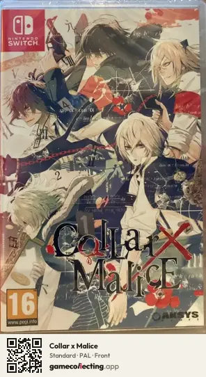 Collar x Malice Nintendo Switch, PAL box front