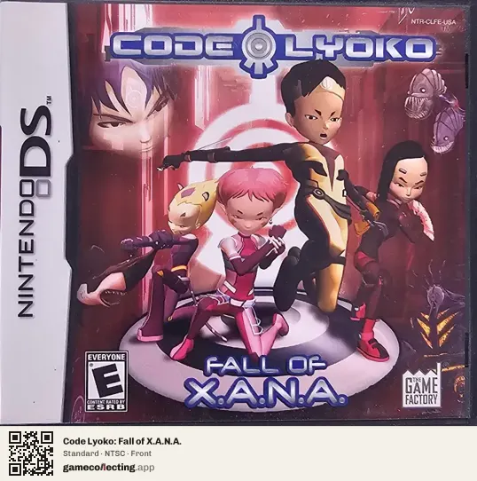 Code Lyoko: Fall of X.A.N.A. Nintendo DS, NTSC box front