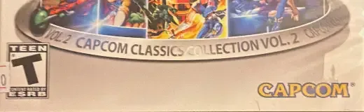 Capcom Classics Collection Volume 2, the ESRB box on its front