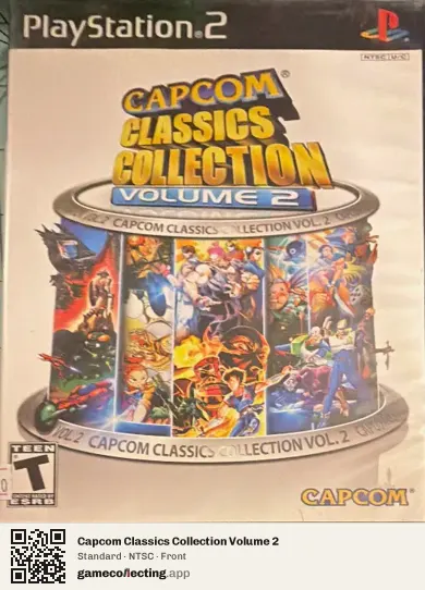 Capcom Classics Collection Volume 2 PlayStation 2, NTSC box front