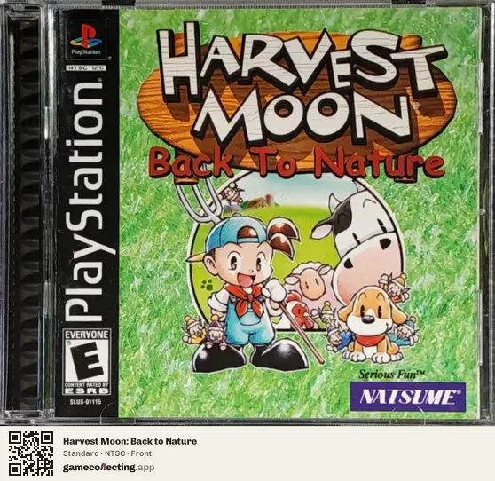 Harvest Moon: Back to Nature PlayStation, NTSC box front