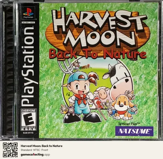 Harvest Moon: Back to Nature PlayStation, NTSC box front
