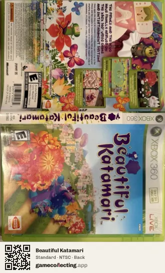 Beautiful Katamari Xbox 360, NTSC box back