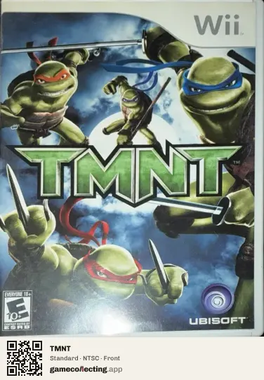 TMNT Nintendo Wii, NTSC box front