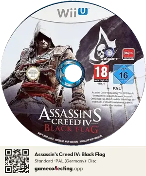 Assassin's Creed IV: Black Flag Nintendo Wii U, PAL disc