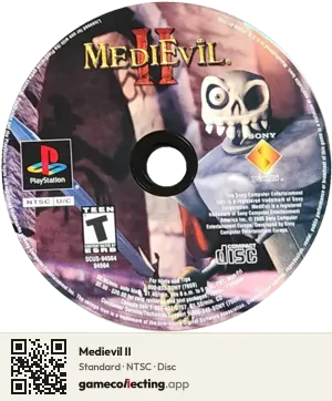 Medievil II PlayStation, NTSC disc