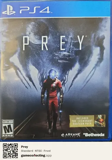 Prey PlayStation 4, NTSC box front