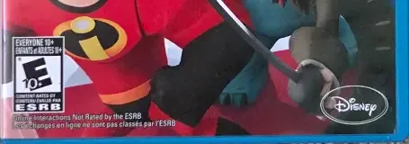 Disney Infinity, the ESRB box on its front