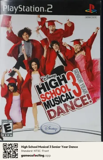 High School Musical 3 Senior Year Dance PlayStation 2, NTSC box front
