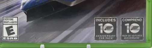 Forza Motorsport 6, the ESRB box on its front