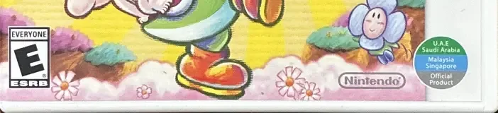 Yoshi's New Island, the ESRB box on its front