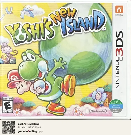 Yoshi's New Island Nintendo 3DS, NTSC box front