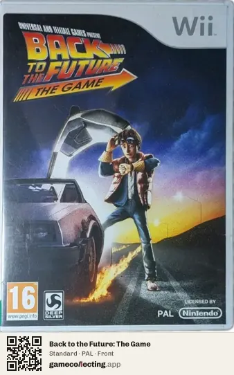 Back to the Future: The Game Nintendo Wii, PAL box front
