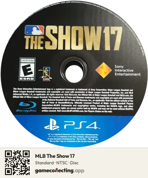MLB The Show 17 PlayStation 4, NTSC disc