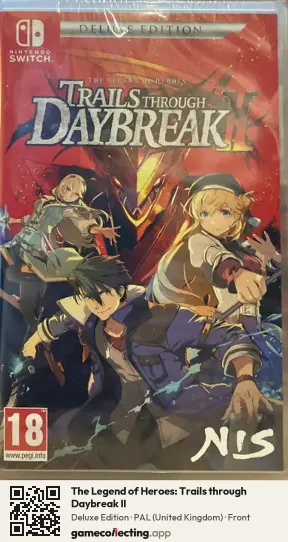 The Legend of Heroes: Trails through Daybreak II Nintendo Switch, United Kingdom box front
