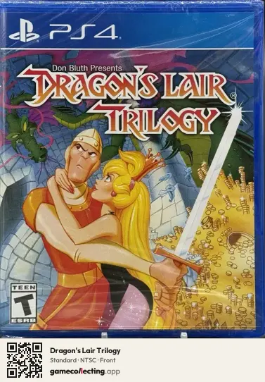 Dragon's Lair Trilogy PlayStation 4, NTSC box front
