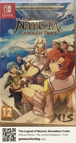 The Legend of Nayuta: Boundless Trails Nintendo Switch, United Kingdom box front