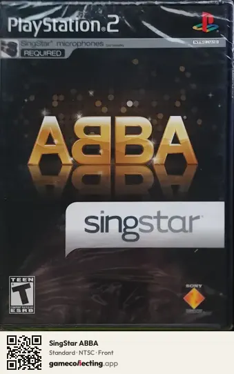 SingStar ABBA PlayStation 2, NTSC box front