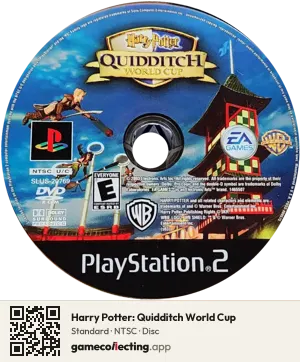 Harry Potter: Quidditch World Cup PlayStation 2, NTSC disc