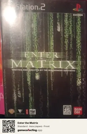 Enter the Matrix PlayStation 2, Asia box front