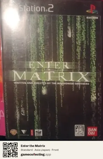 Enter the Matrix PlayStation 2, Asia box front