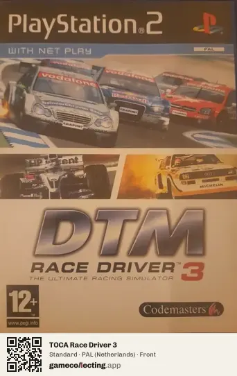 TOCA Race Driver 3 PlayStation 2, Netherlands box front