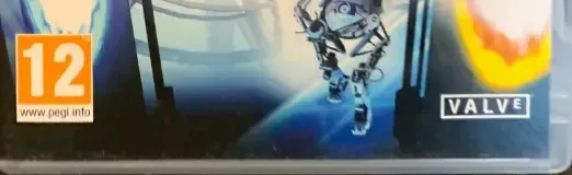 Portal 2, the PEGI square on its front