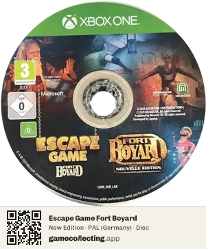 Escape Game Fort Boyard Xbox One, PAL disc