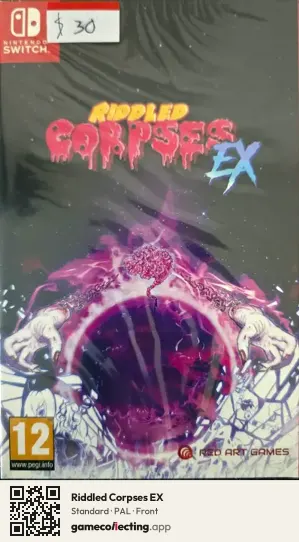 Riddled Corpses EX Nintendo Switch, PAL box front