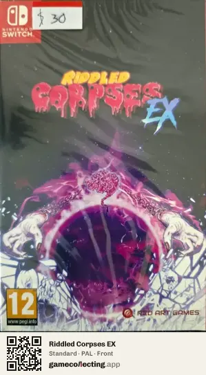 Riddled Corpses EX Nintendo Switch, PAL box front