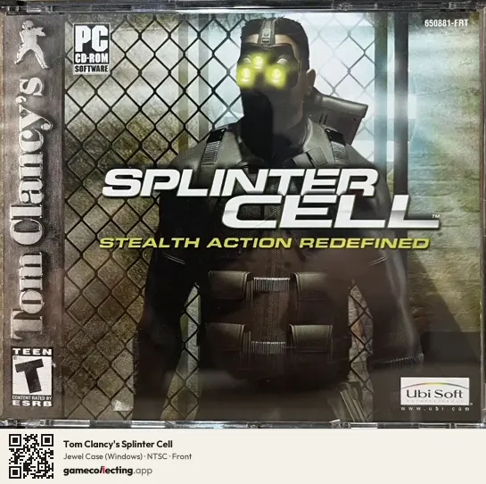 Tom Clancy's Splinter Cell Computer, NTSC box front