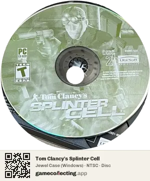 Tom Clancy's Splinter Cell Computer, NTSC disc