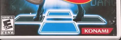 Dance Dance Revolution Hottest Party, the ESRB box on its front