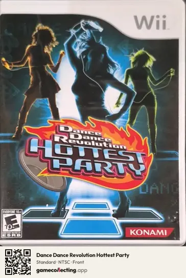 Dance Dance Revolution Hottest Party Nintendo Wii, NTSC box front