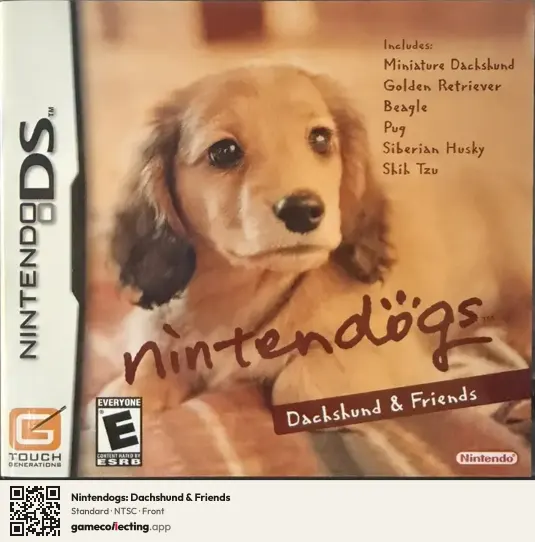 Nintendogs: Dachshund & Friends Nintendo DS, NTSC box front