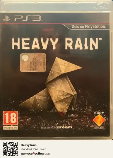 Heavy Rain PlayStation 3, PAL box front