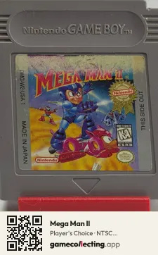 Mega Man II Game Boy, NTSC cartridge label