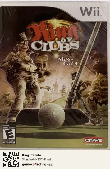 King of Clubs Nintendo Wii, NTSC box front