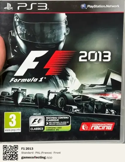 F1 2013 PlayStation 3, France box front