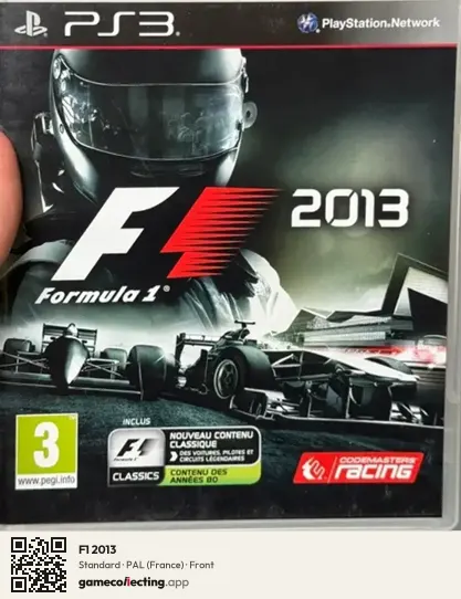F1 2013 PlayStation 3, France box front