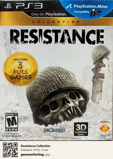 Resistance Collection PlayStation 3, NTSC box front