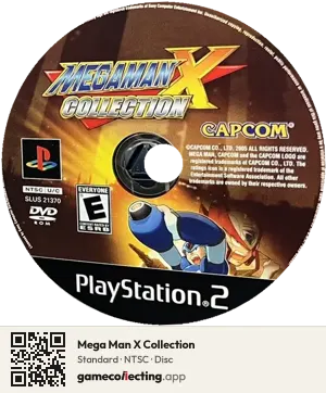 Mega Man X Collection PlayStation 2, NTSC disc
