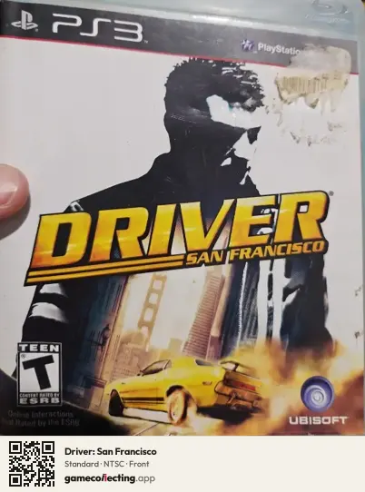 Driver: San Francisco PlayStation 3, NTSC box front