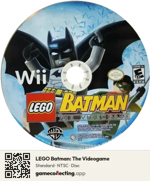 LEGO Batman: The Videogame Nintendo Wii, NTSC disc