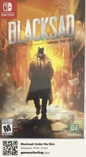 Blacksad: Under the Skin Nintendo Switch, NTSC box front