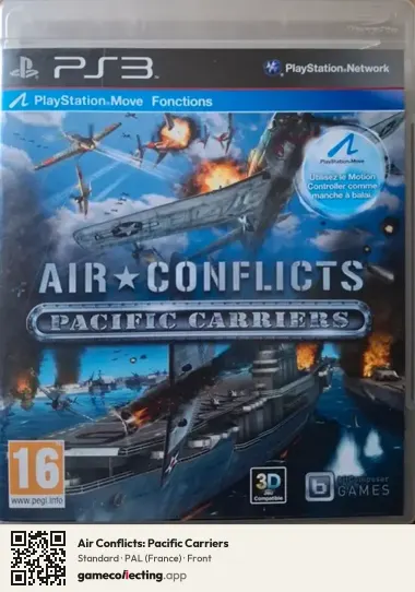 Air Conflicts: Pacific Carriers PlayStation 3, France box front
