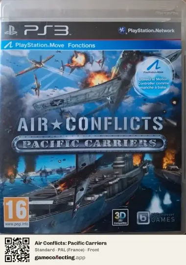 Air Conflicts: Pacific Carriers PlayStation 3, France box front